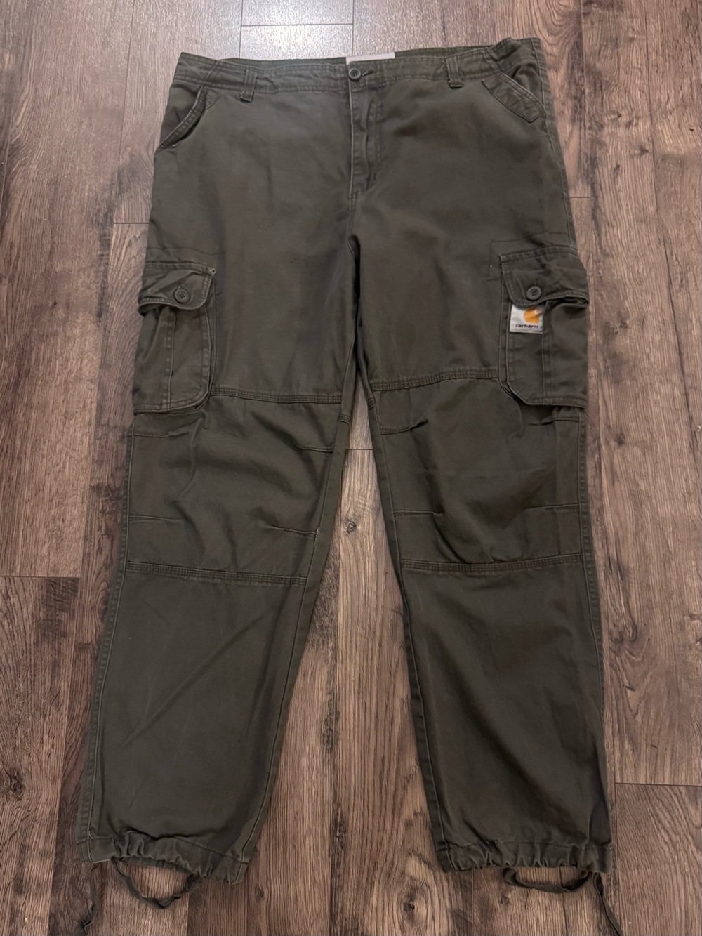 Carhartt WIP Men’s Cargo Work Pants - Olive Green Size 38x30